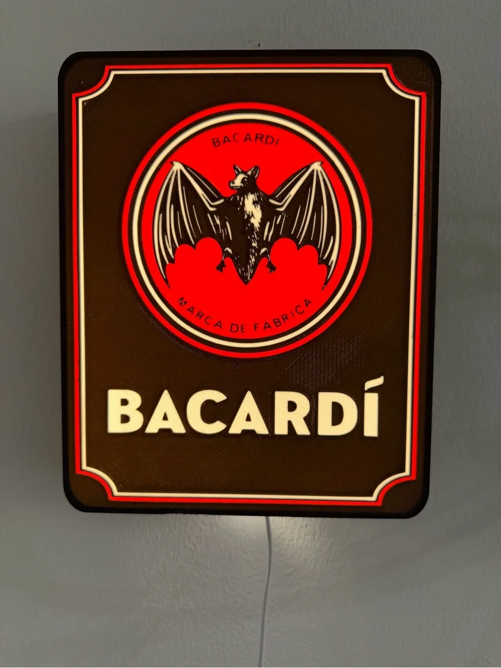 Bacardi Luminous Sign – Decorative Lamp for Bar or Man Cave